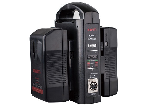 SWIT S-3822A 2-ch Gold Mount Fast Charger