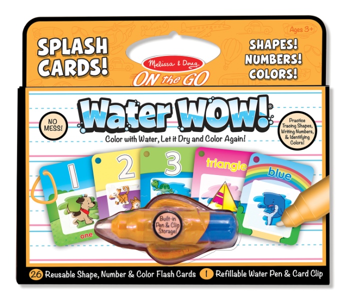 JBM226-5237 WATER WOW SPLASH CARD REUSABLE - Number, Shape, Colors