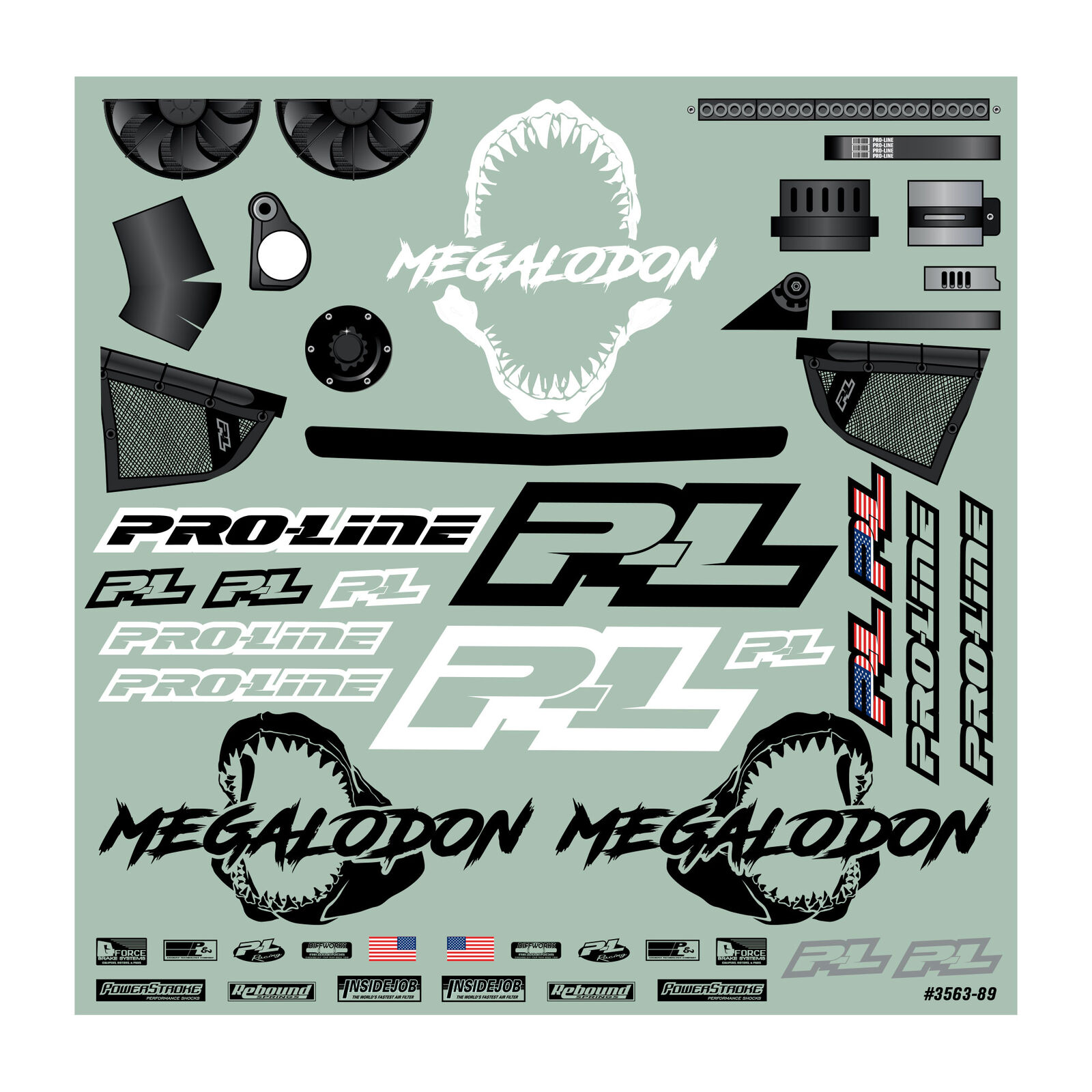 PRO356300 1/10 Megalodon Desert Buggy Clear Body: Short Course (ใส่ได้กับ Slash2WD, Slash4X4 ต้องเปลี่ยนเสาบอดี้)