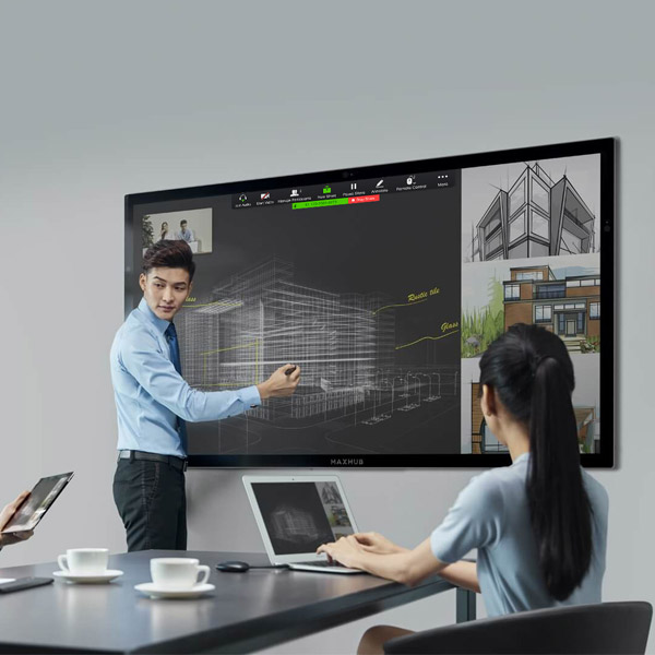 MAXHUB MXH-U86FA จออินเตอร์แอคทีฟ 86 นิ้ว 3,840 x 2,160 Pixel มีกล้อง 3 ตัว พร้อมไมค์ 6 ตัว และชุดลำโพง