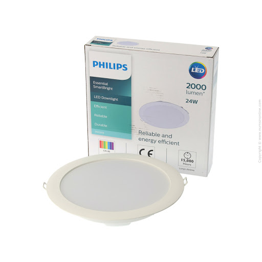 Philips ดาวน์ไลท์ ฟิลิปส์ LED 8 นิ้ว 24W รุ่น DN020B แสงคูลวท์ 6500K