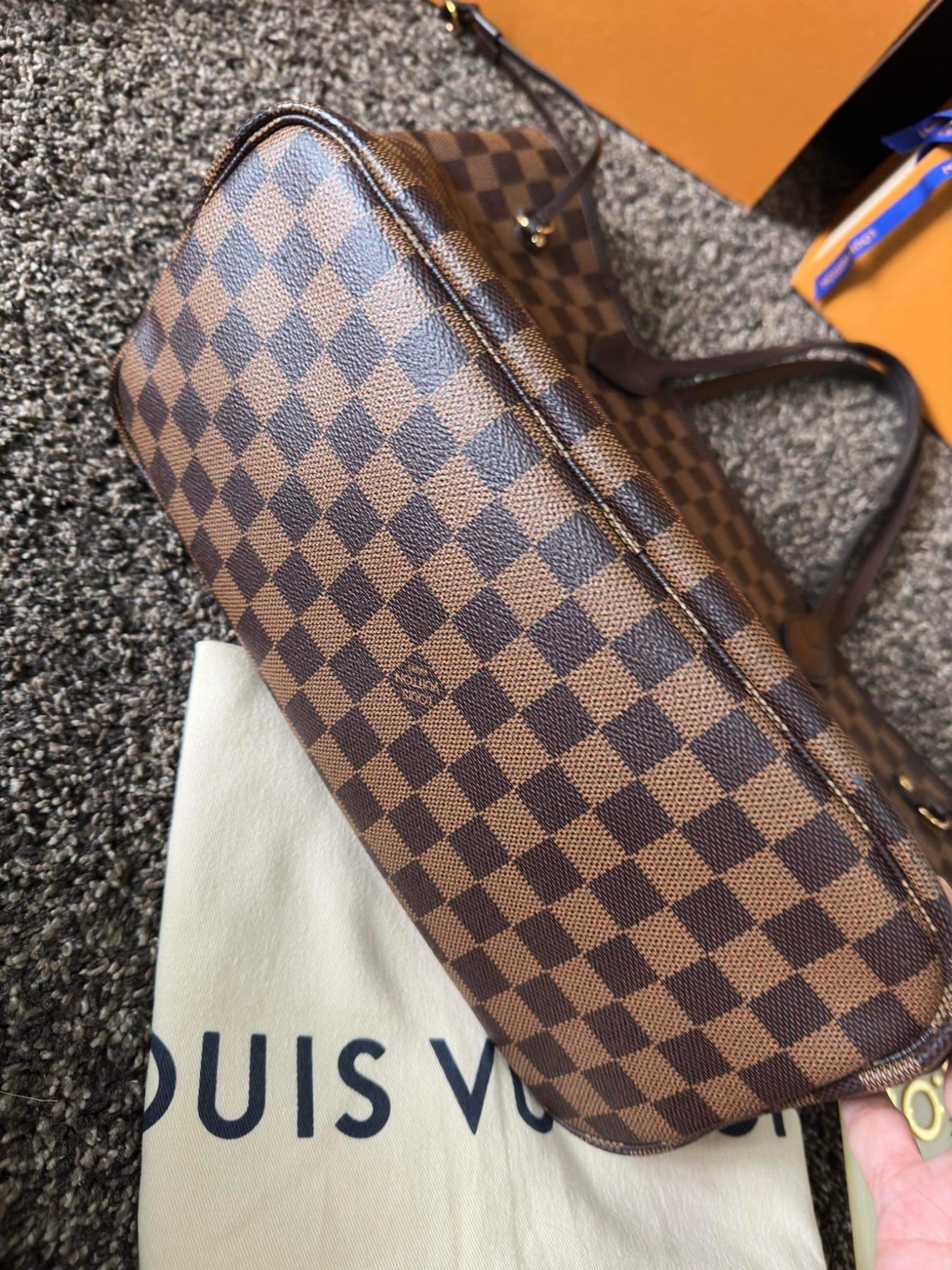 LOUIS VUITTON Neverfull mm ปี 17 (ใบแม่) หลุยส์ วิตตอง มือสอง ใหม่มาก