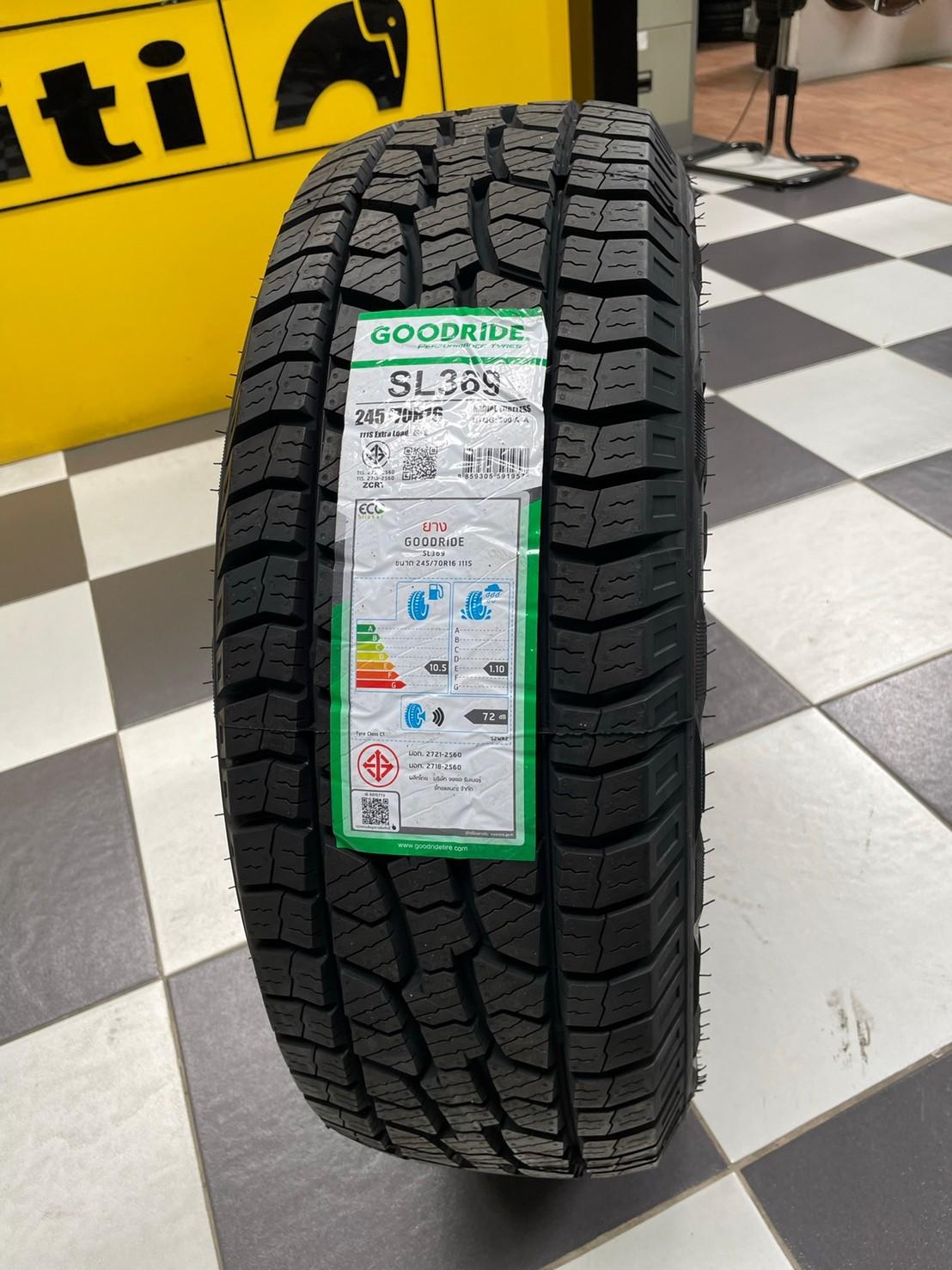 245/70R16 Goodride SL369 ยางAllTerrian ยางตัวหนังสือสีขาว ยางใหม่ปี22