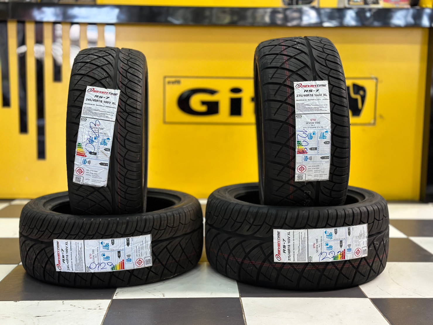 🔥🔥🔥 Prtomotion 🔥🔥🔥 245/45R18 275/40R18 SEVEN TIRE RS-7 ยางลายซิ่ง นุ่มหนึบ ยางใหม่ปี2023