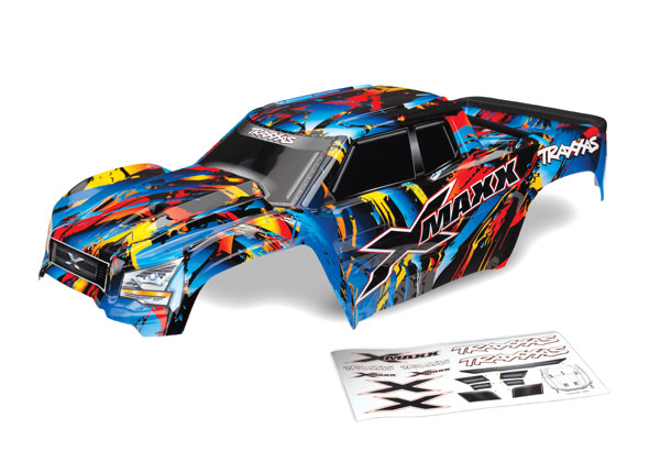 7711T Body, X-Maxx®, Rock n' Roll (painted, decals applied) (assembled with tailgate protector)