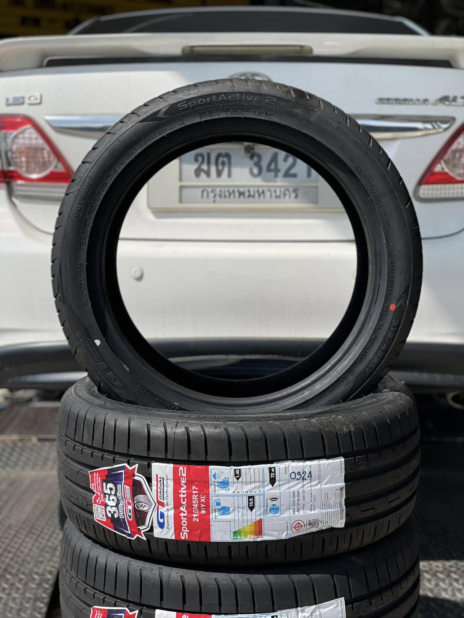 🚘 #TOYOTA_ALTIS🛞เปลี่ยนยาง 🛞 #GT RADIAL SPORTACTIVE2 215/45R17 #บริการตั้งศูนย์🛞