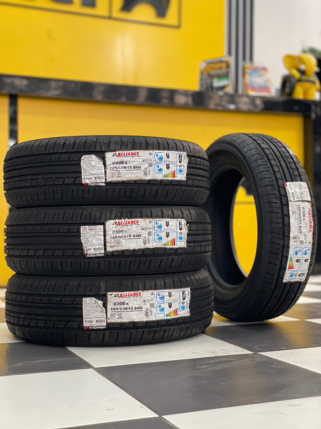 🇯🇵 YOKOHAMA 🇯🇵 #ALLIANCE : AL30 185/60R15 ยางใหม่ปี2022 (4เส้น) พร้อมติดตั้งฟรี