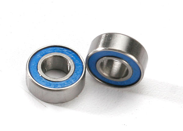 5180 Ball bearings, blue rubber sealed (6x13x5mm) (2)