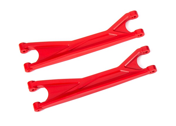 7892R Suspension arms, upper, red (left or right, front or rear) (2) (for use with #7895 X-Maxx® WideMaxx® suspension kit)