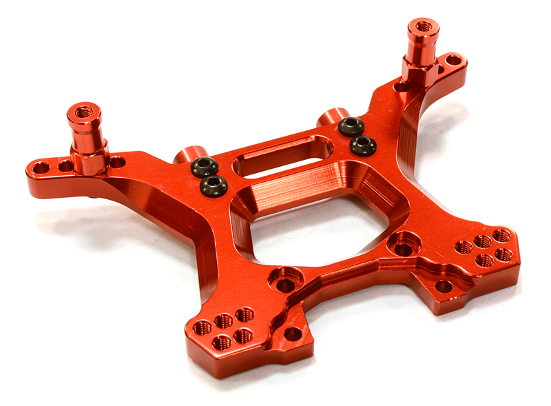 INT-C26520RED Billet Machined Rear Shock Tower for Traxxas 1/10 Slash 4X4 LCG