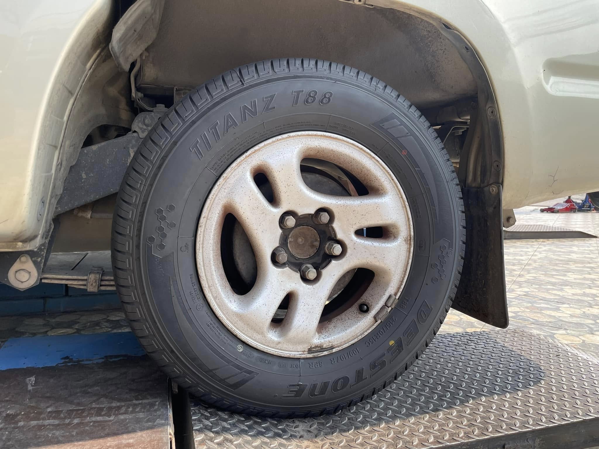 #TOYOTA_TIGER🛞 #DEESTONE_T88_215/70R15 เซอร์วิส #ช่วงล่าง