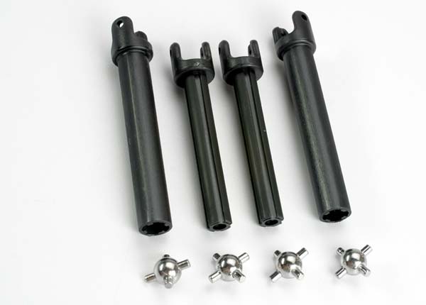 4951X Half shafts, long (heavy duty) (external-splined (2) & internal-splined (2))/ metal u-joints (4)