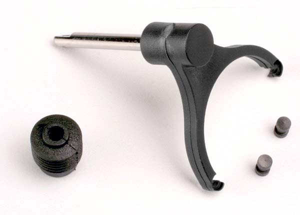 4989 Shift fork-shaft/ shift fork pads (2)/ rubber shift shaft seal