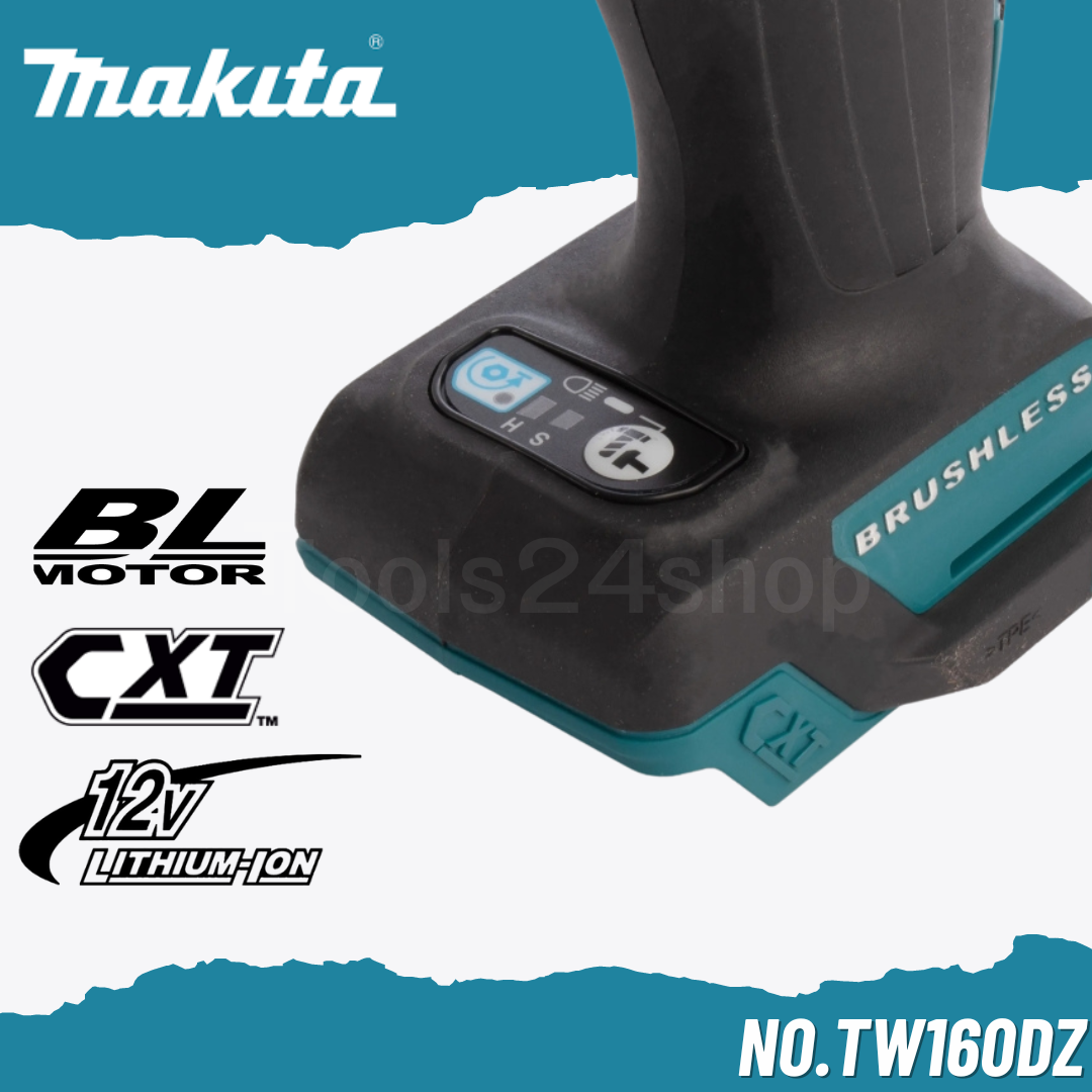 MAKITA บล็อกไร้สาย MAKITA 12V 3/8 นิ้ว No.TW160DZ (ตัวเปล่า)