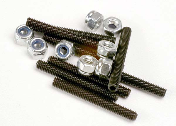 3962 Set (grub) screws, 3x25mm (8)/ 3mm nylon locknuts (8)