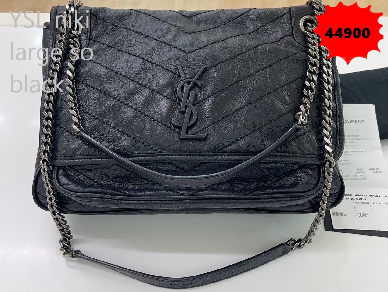 YSL niki large so black ชอปไทย