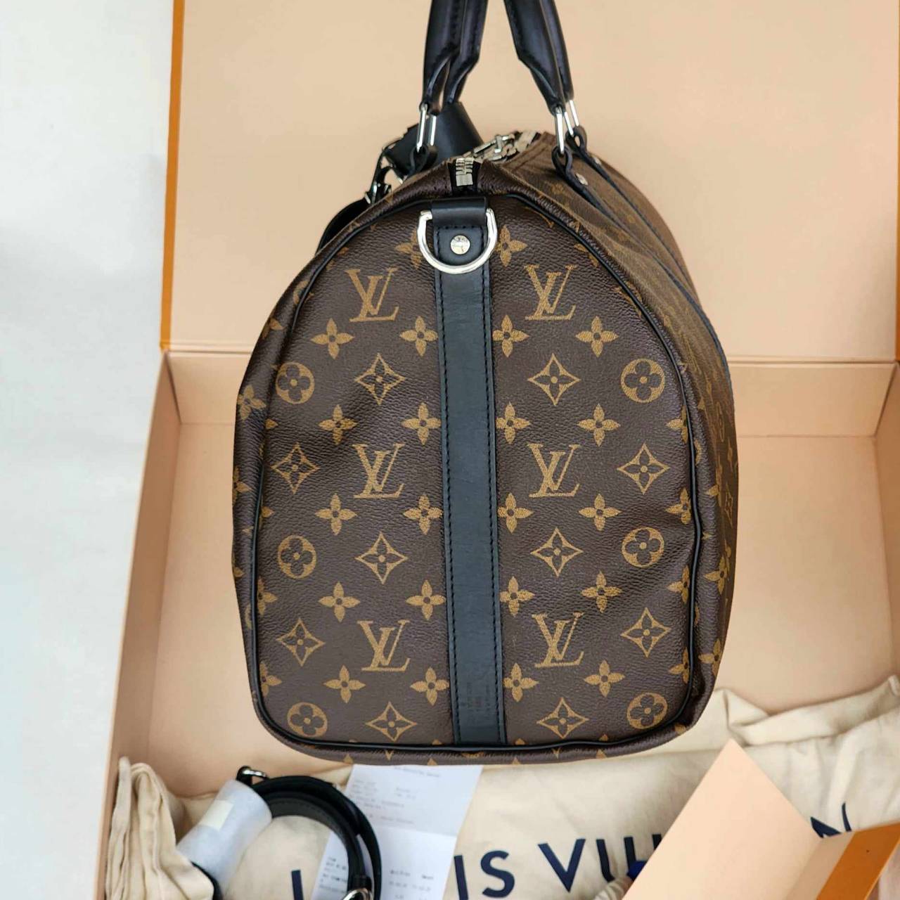 กระเป๋าเดินทางlouis vuitton Keepall 45 มือสอง ของแท้