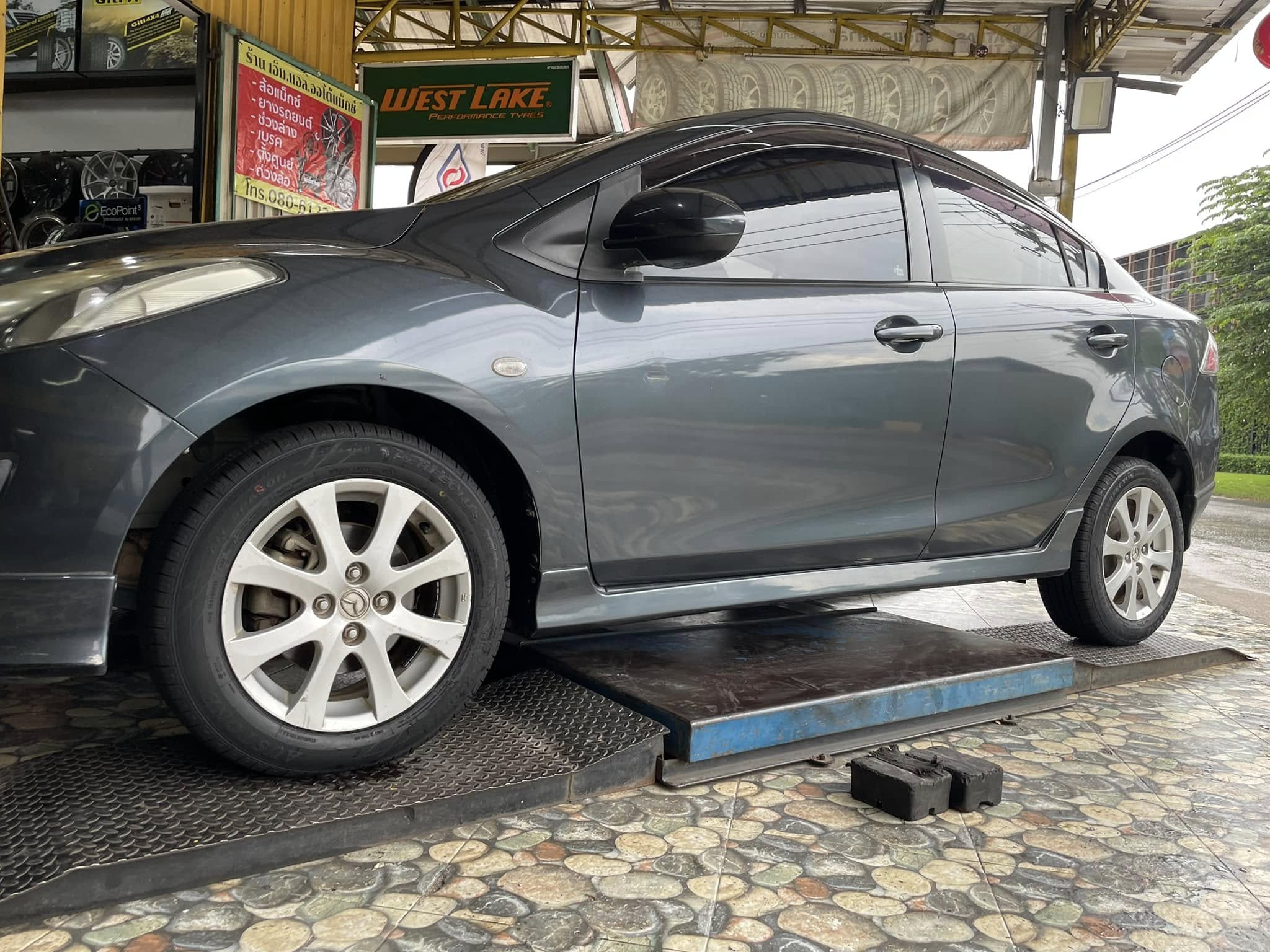 #MAZDA_2🛞เปลี่ยนยาง #AUSTONE_SP602_185/60R15