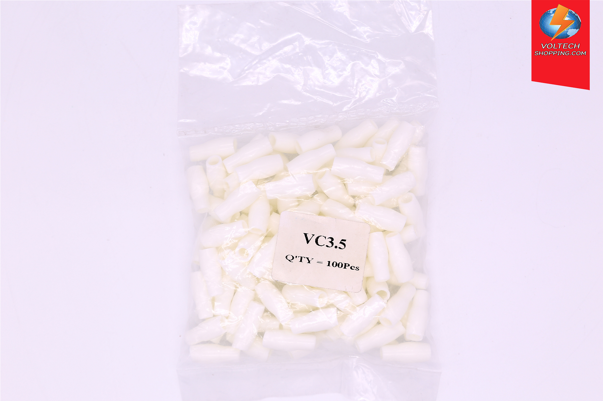 ปลอกหุ้มหางปลาสีขาว VC-003W