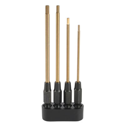 Titan-15100 Complete Set of Hex Bit Tips with Plactic Holder 1.5/2.0/2.5/3.0mm