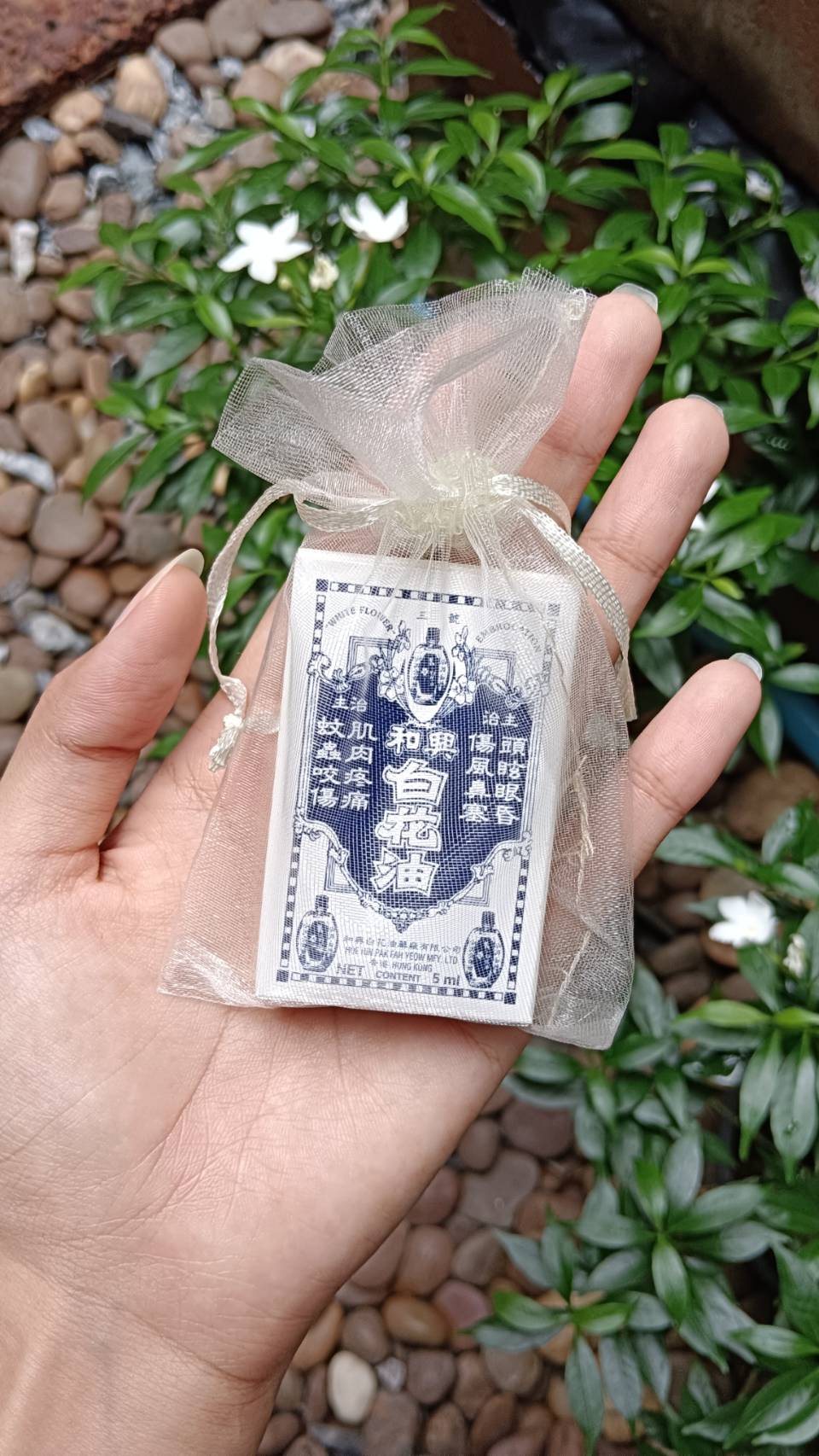 น้ำมันดอกไม้ขาว เเปะฮวยอิ้ว 5 ml