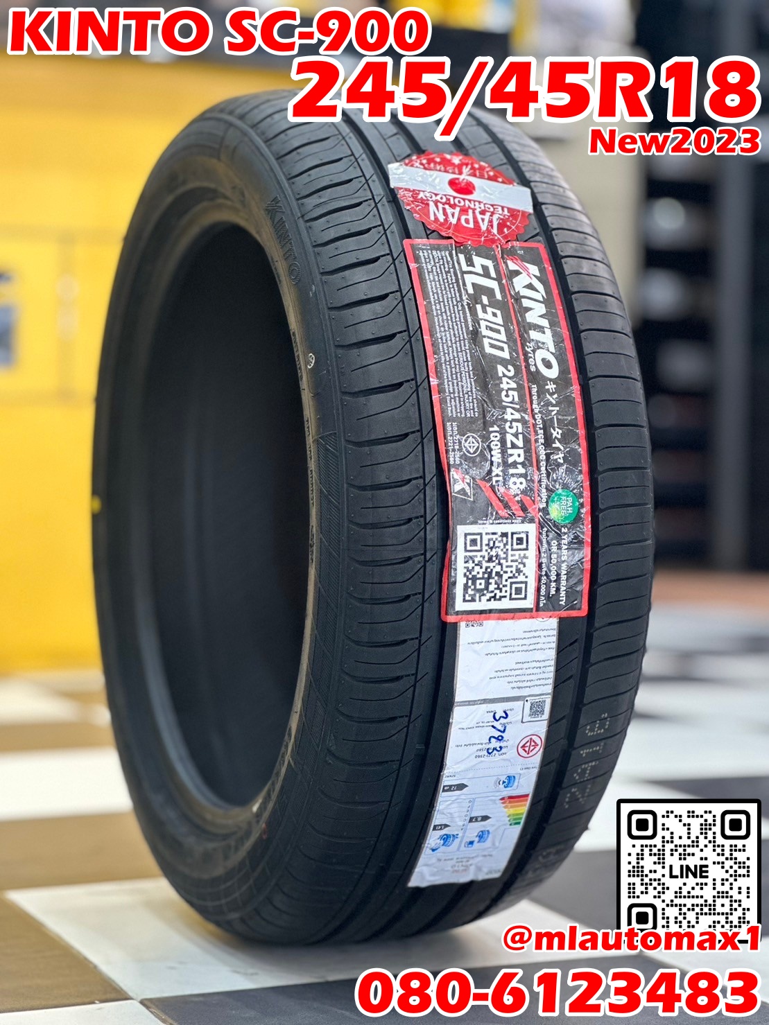 💥💥ยางใหม่ ♨️🛞🛞 #KINTO #SC901 245/45R18 ยางใหม่ปี2023