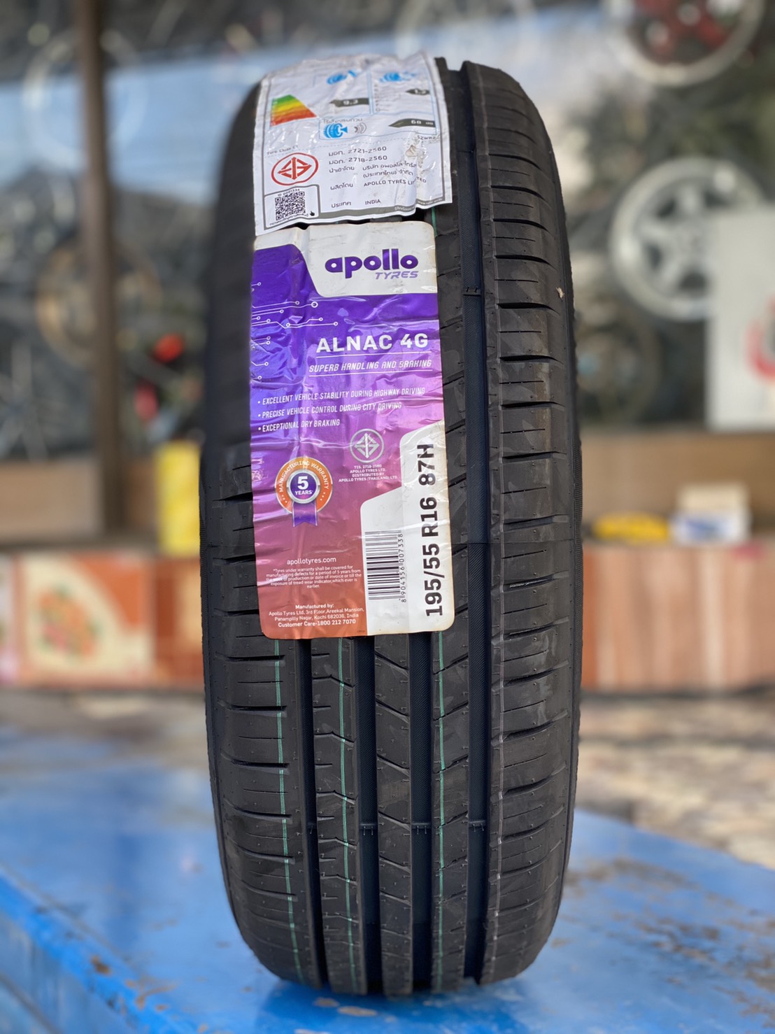 Apollo Alnac4G 195/55R16 ยางใหม่ปี2020 จัดส่งฟรีทั่วประเทศ พร้อมติดตั้งที่ร้านฟรี