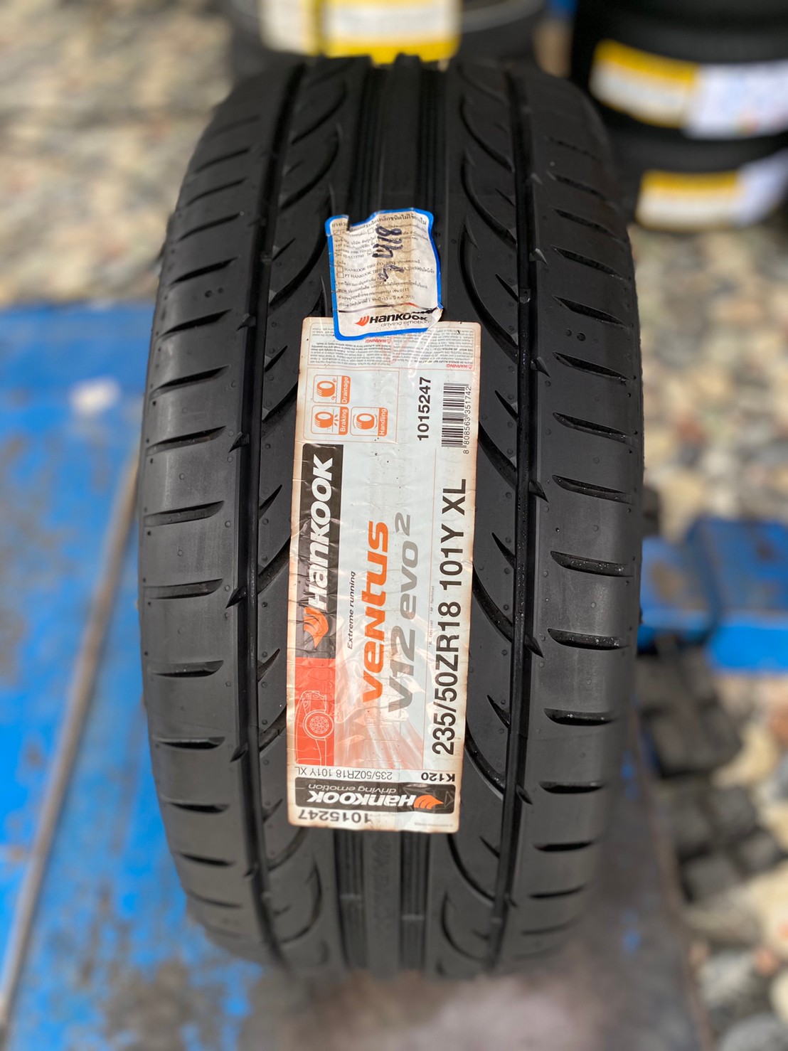 235/50R18 ยางใหม่ Hankook Ventus V12 ยางสปอร์ต คุณภาพดีนุ่มเงียบ ยางปี2018