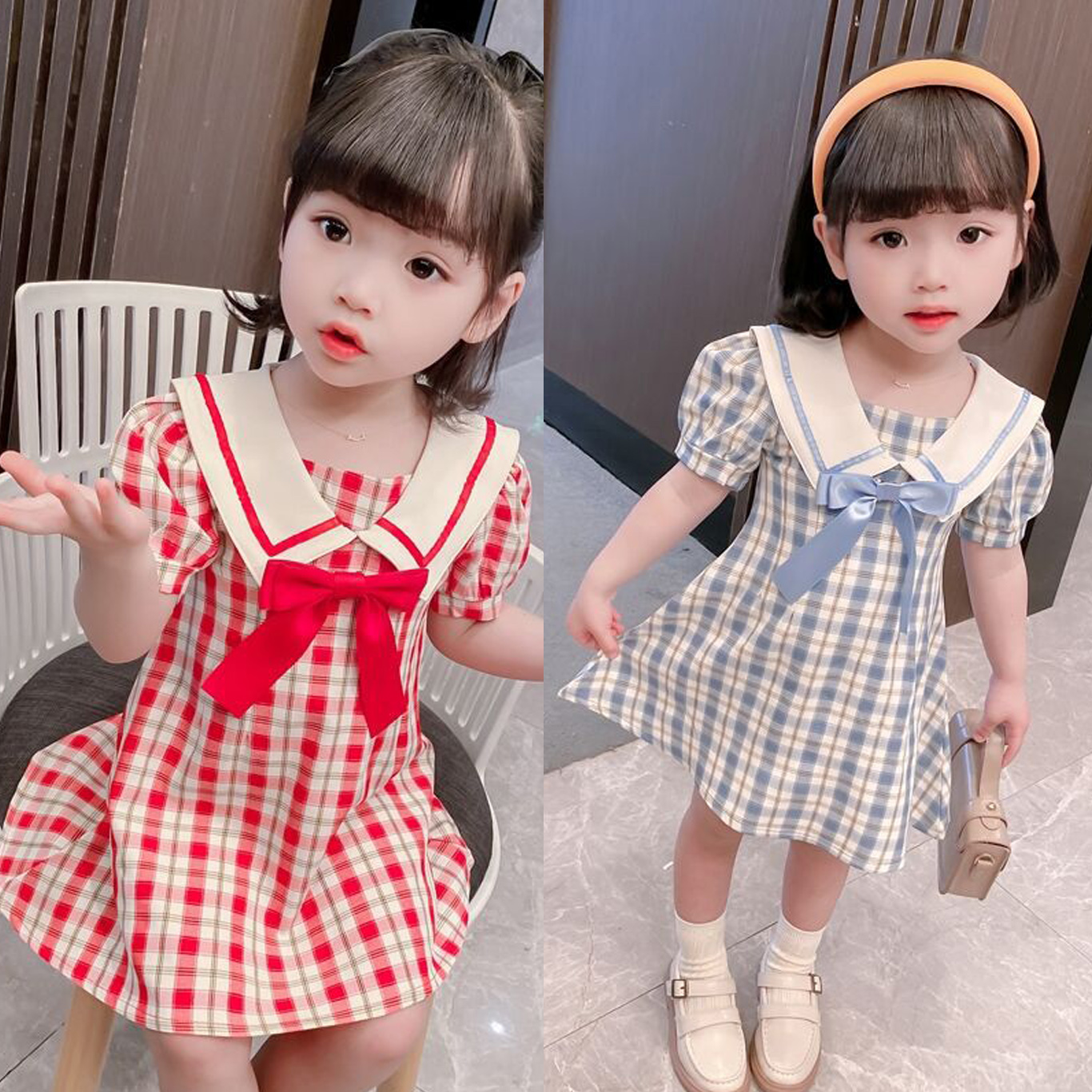 ชุดเดรสกระโปรงเด็ก kesorn shop ชุดกระโปรงเด็กลายสต๊อตแขนตุ๊กตา สไตล์เจ้าหญิง สำหรับน้อง 6เดือน-6 ปีโดยประมาณ เสื้อผ้าเด็ก ชุดเด็กผญ เสื้อผ้าเด็กผู้หญิง