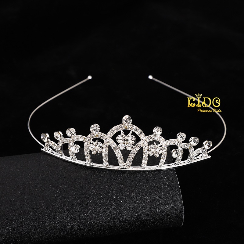 คาดผมเพชร(หน้าร้านอยู่รัชดา)KF700 สีเงิน มงกุฏเพชร ประดับผม