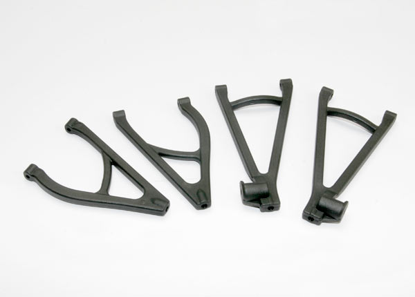 7132R Suspension arm set, rear, extended wheelbase (lengthens wheelbase 10mm) (includes upper right & left and lower right & left arms)