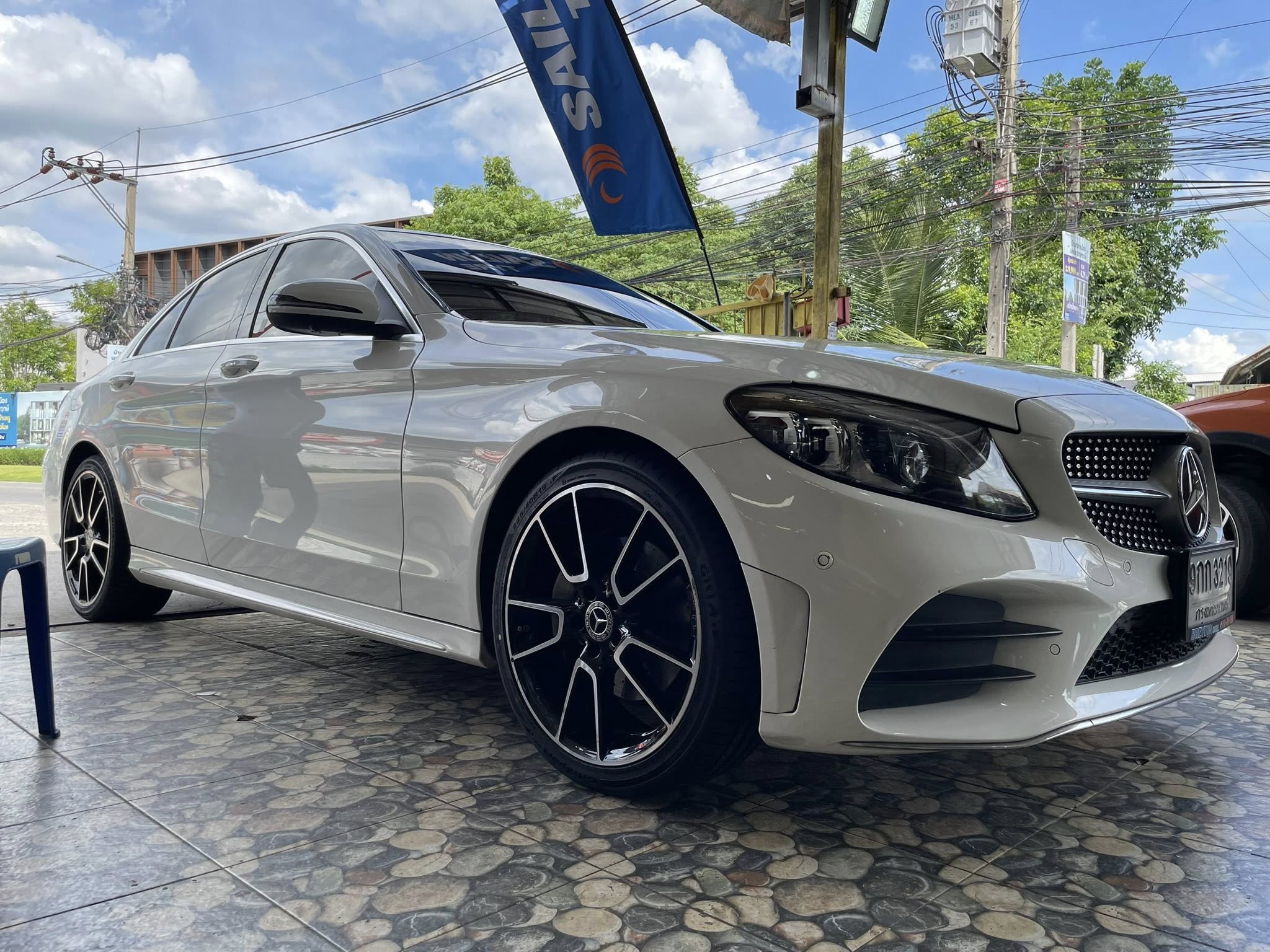 BENZ_C220d เปลี่ยนยาง 🛞🐘#GITI_SportS2_225/40R19 🛞 #GITI_SportS2_255/35R19