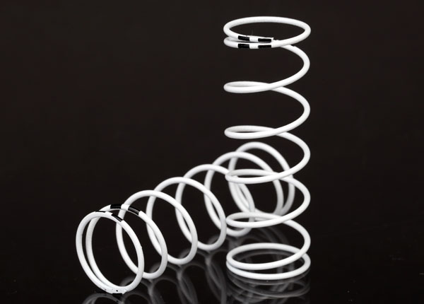 7446 Spring, shock, white (GTR xx-long) (0.874 rate black) (1 pair)