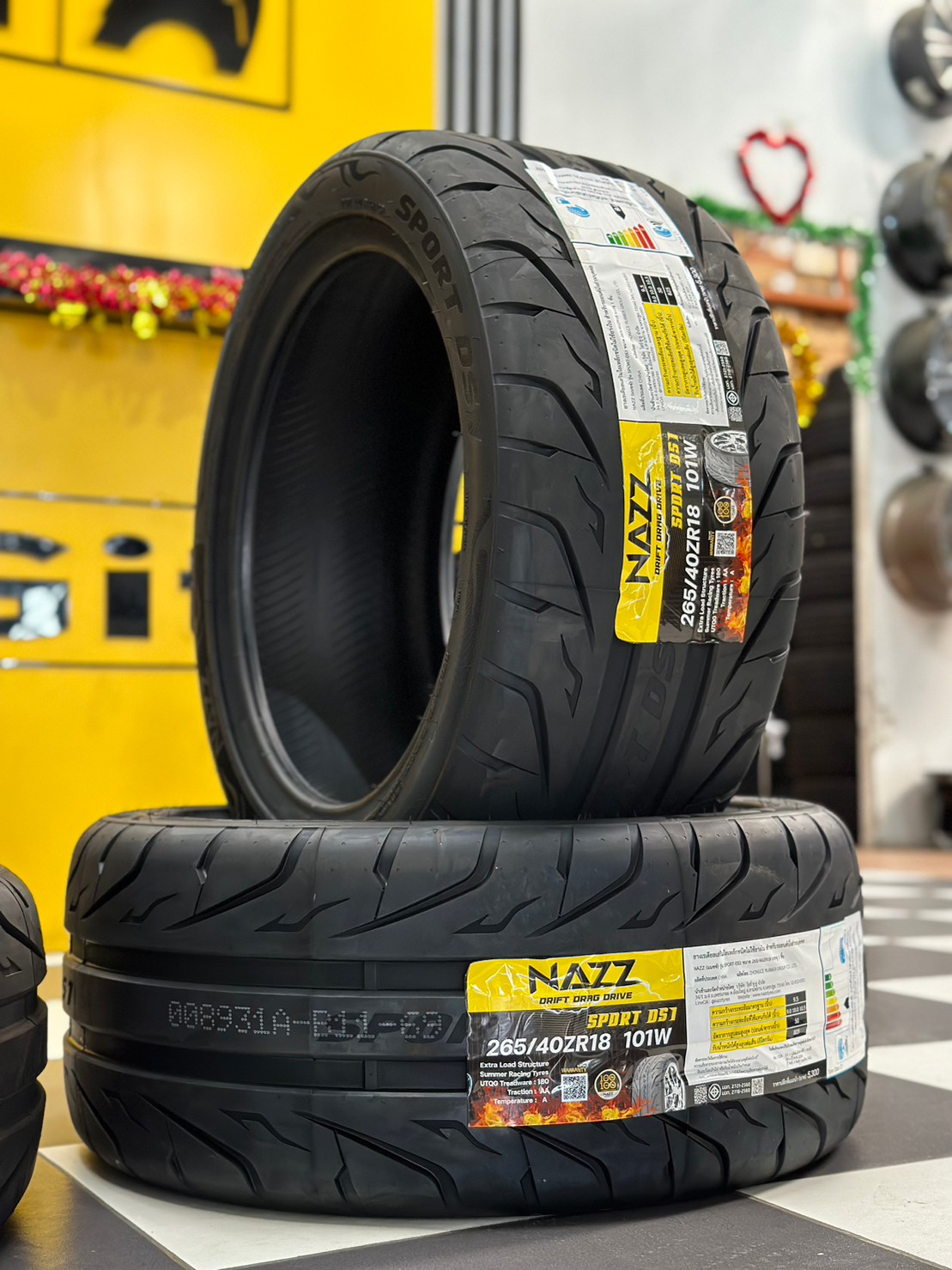 ยางใหม่ ยางซอฟ NAZZ Sport DS1 235/45R18 265/40R18 ยางใหม่ปี2023