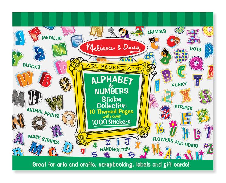 4191 Alphabet and Numbers Sticker Pad