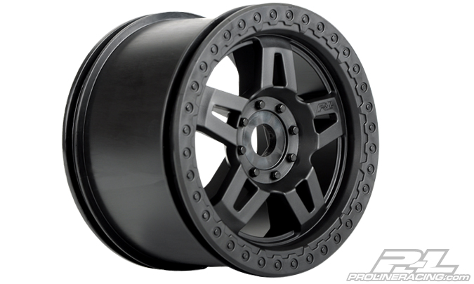 PRO-2722-03 Tech 5 3.8" (40 Series) Black Narrow (2.75" wide) Zero Offset 17mm Wheels