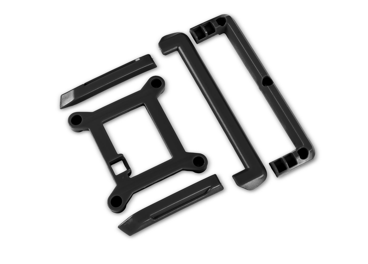10717-BLK Skid plate (roof)/ tailgate protector (black)/ mounts (2)/ 3x8mm BCS (7) (fits #10711 body)