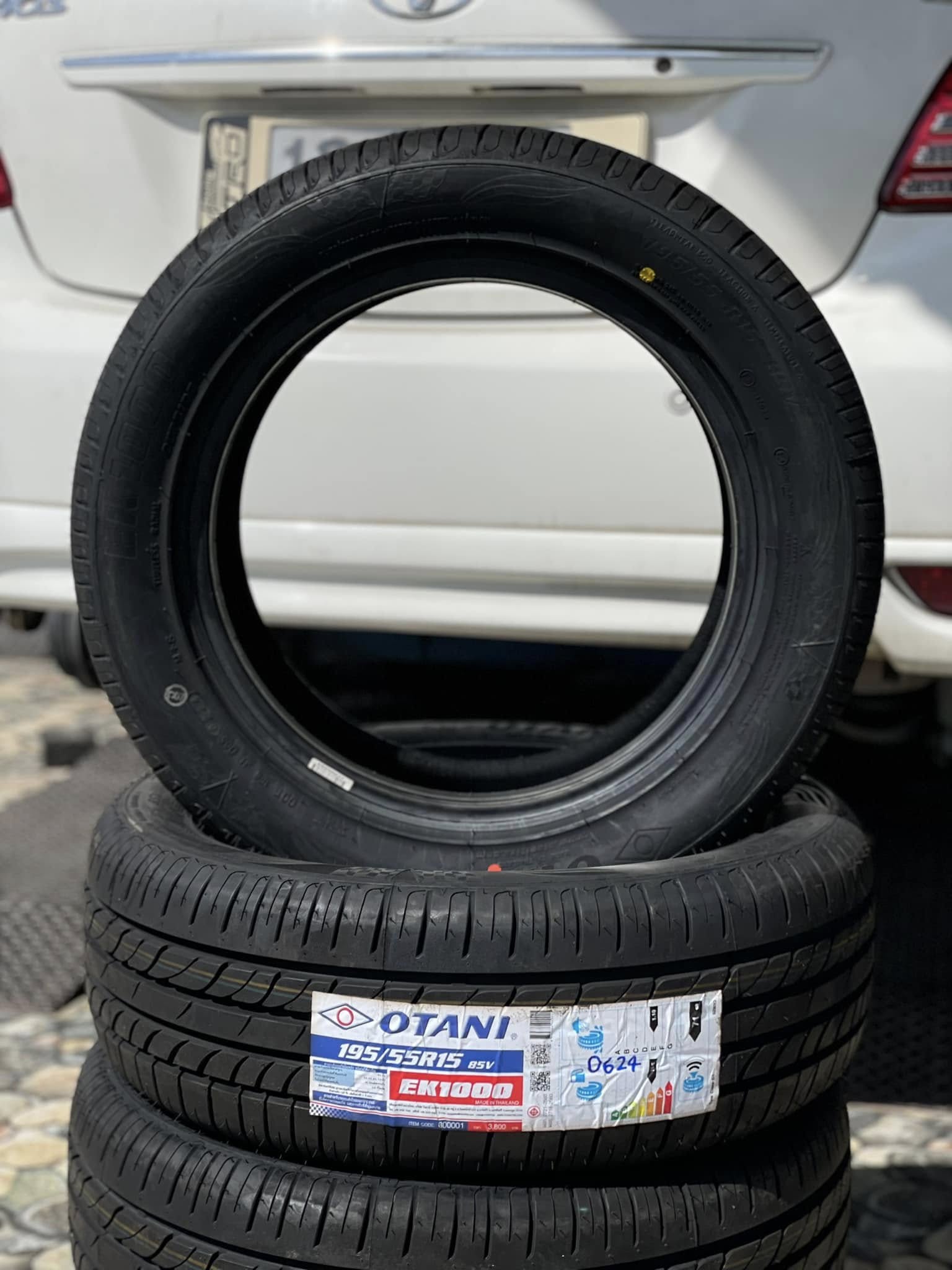 🚘 #TOYOTA_VIOS🛞เปลี่ยนยาง #OTANI #EK1000 195/55R15