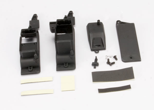 5324X Box, receiver & battery (2)/ cover/ foam pad & adhesive/ charge jack plug (rubber)/ 4x8mm BCS (1)/ 4x12mm BCS (2) (contains both boxes to accommodate either AA battery holder or RX flat pack)