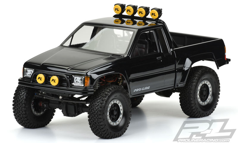 PRO-3466-00 1985 Toyota HiLux SR5 Clear Body (Cab + Bed) for SCX10 Trail Honcho 12.3" (313mm) Wheelbase