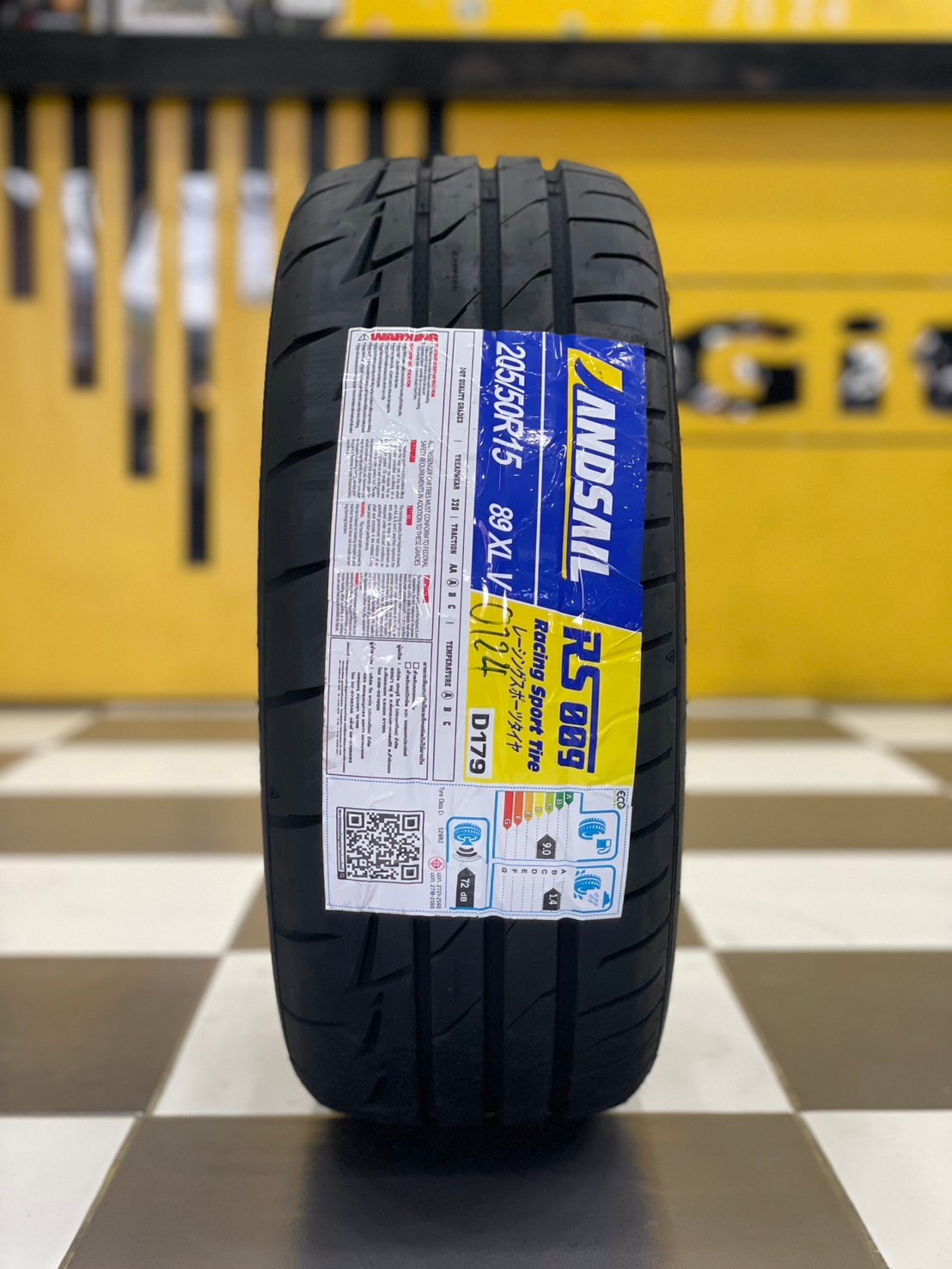 ยางลายซิ่ง Landsail RS009 205/50R15 ยางMade in Thailand รับประกันนุ่มหนึบ สเปคพิเศษ สำหรับล้อกว้าง ยางใหม่ปี2024