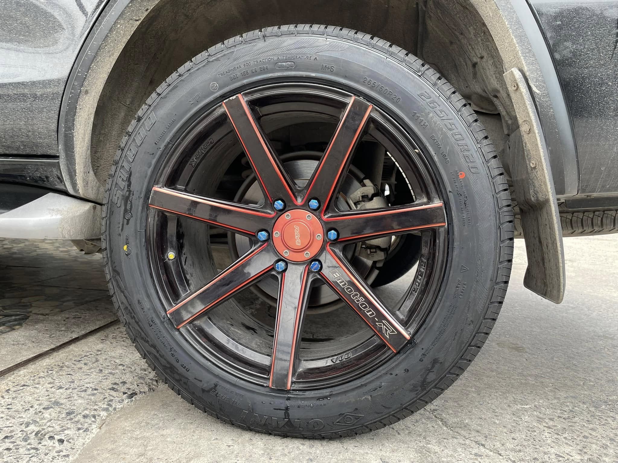 🚘 #TOYOTA_FORTUNER🛞 #เปลี่ยนยาง #OTANI #SA1000 265/50R20 #บริการตั้งศูนย์ล้อ🛞
