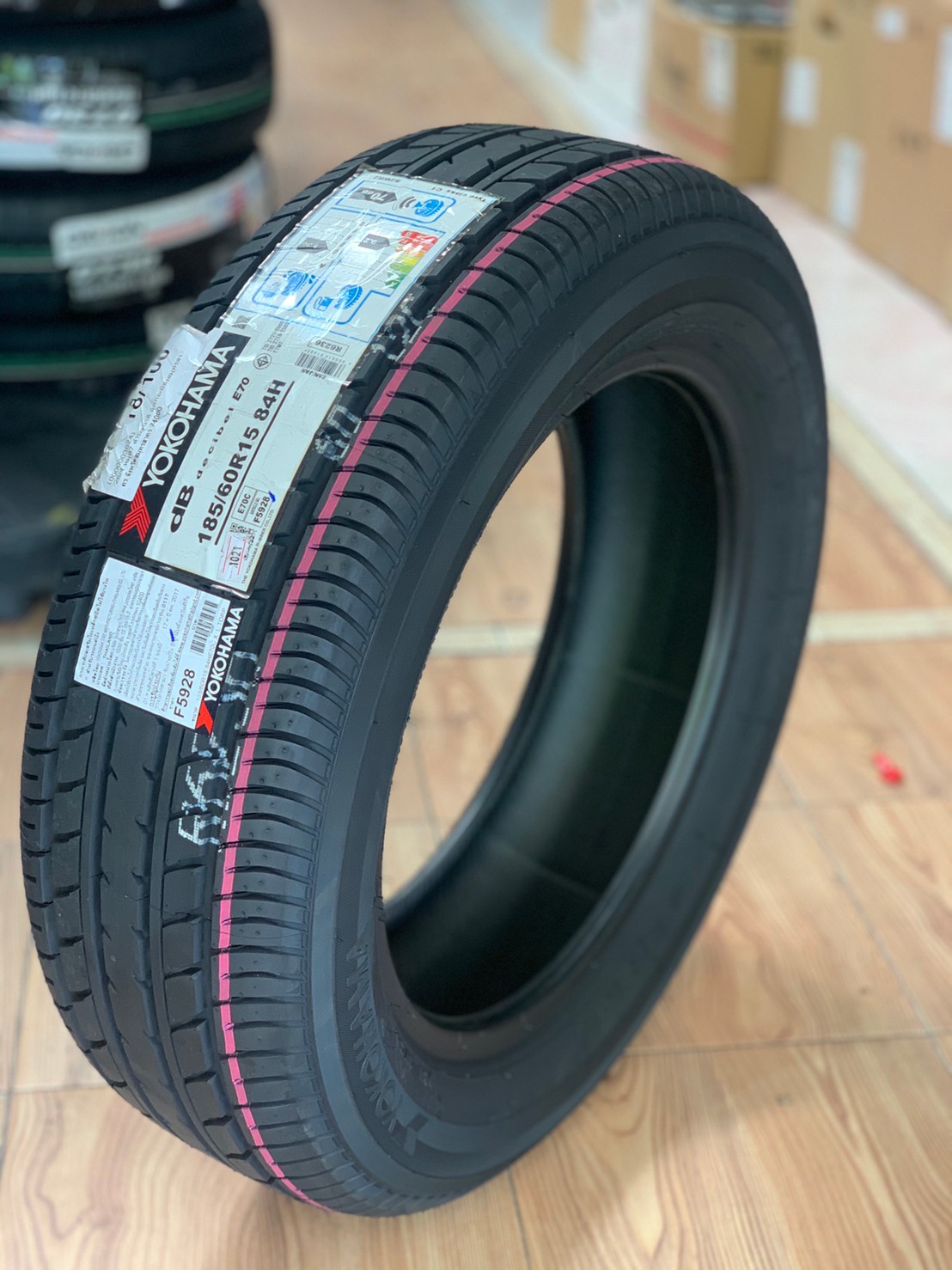 ยางใหม่ 185/60R15 Yokohama E70 ยางใหม่ปี2021