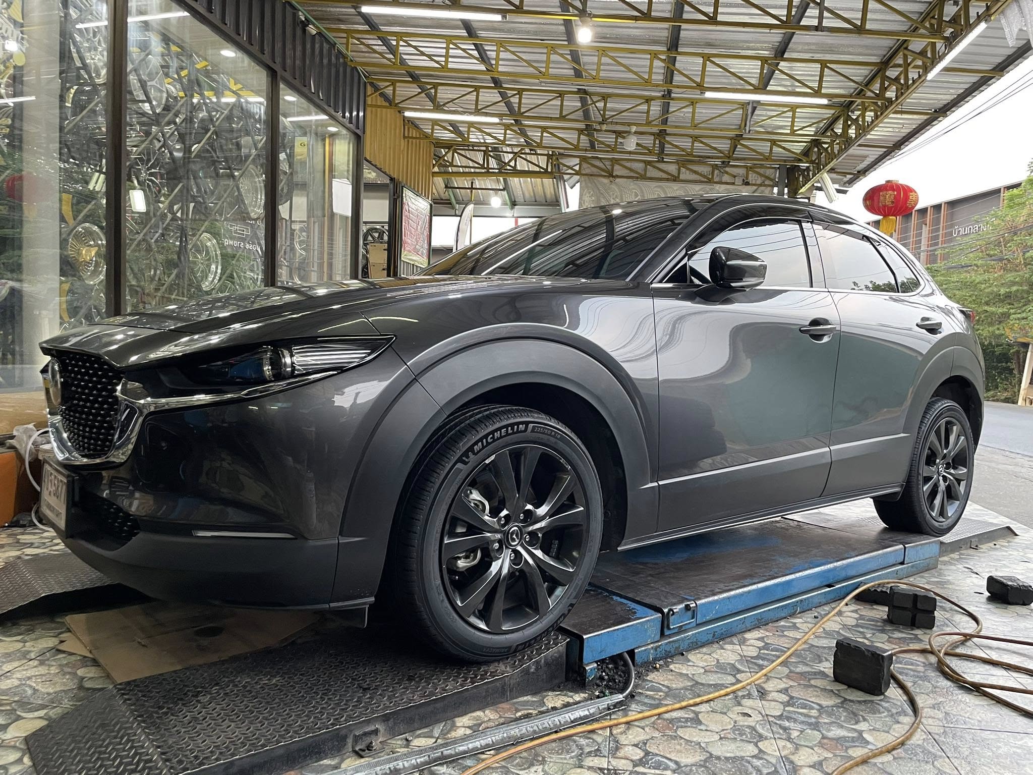 MAZDA_CX30🚘เปลี่ยนยาง 🛞🐘#MICHELIN_PRIMACY5_225/50R18