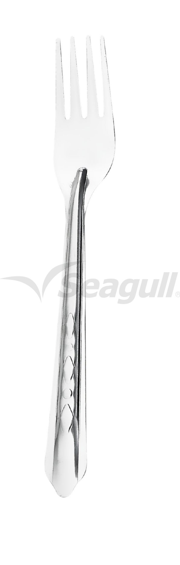 100301012 ช้อนส้อม ซุปเปอร์เซฟ ตราซีกัล นกนางนวล (12 คู่/กล่อง)