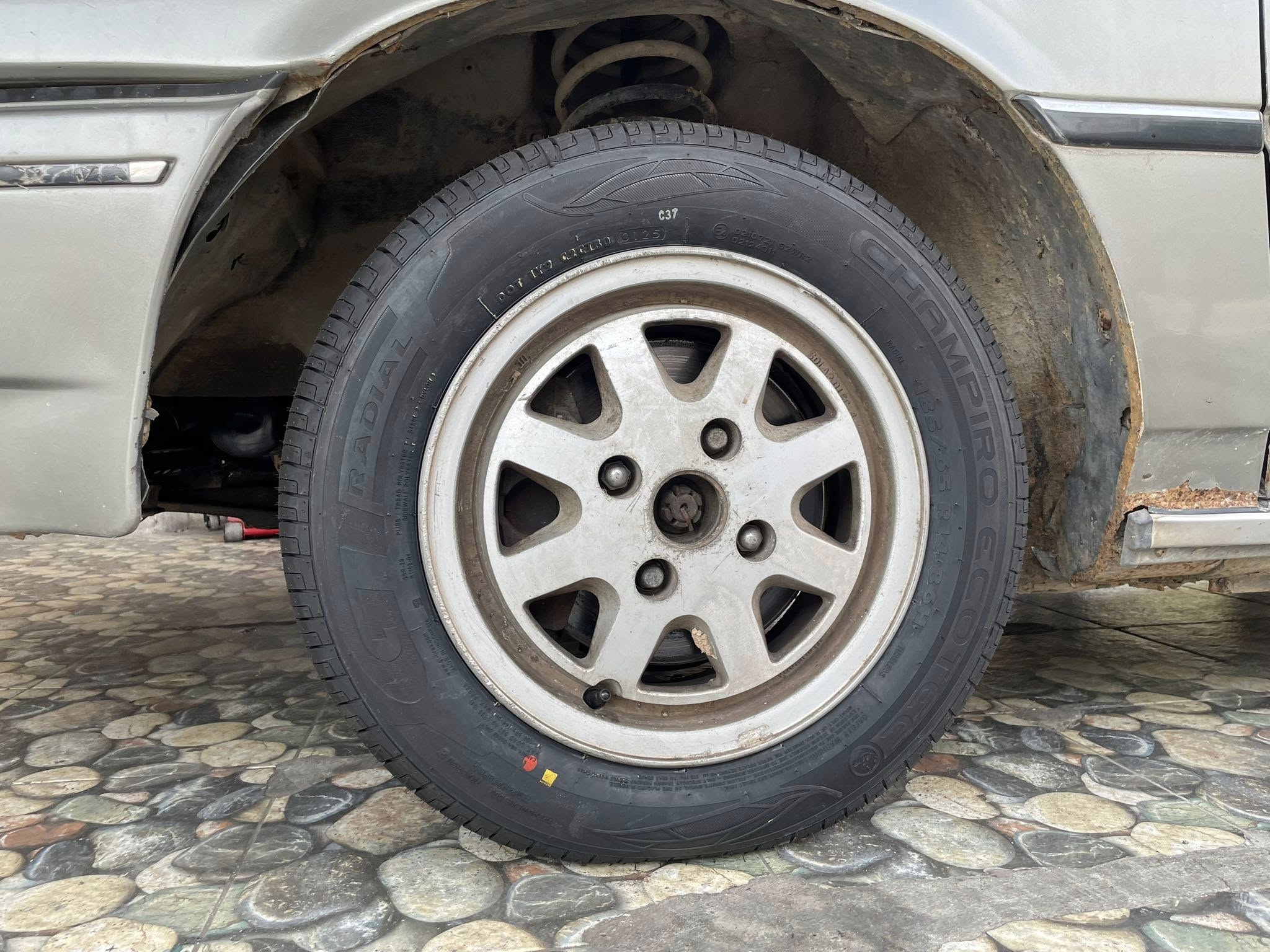 #MITSUBISHI_GalantRiyal🚘เปลี่ยนยาง 🛞🐘#GT RADIAL #ECOTEC 185/65R14 ❤️ 🛞 #ยางสมรรถนะสูง นุ่มเงียบ