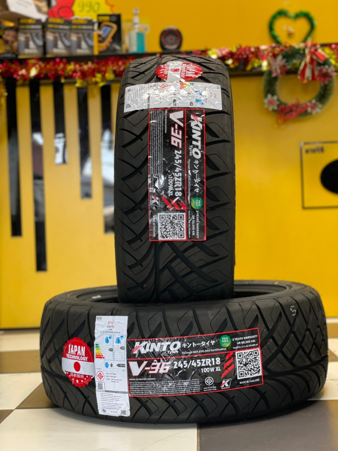 KINTO V36 245/45R18 275/40R18 ยางใหม่ปี2023