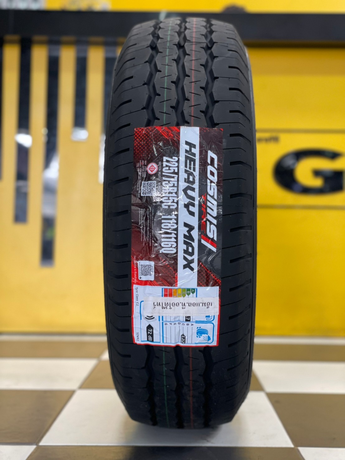 COSMIS Harvey MAX 225/75R15C 12PR ยางใหม่สายบรรทุก ห้ามพลาดยาง12ชั้นผ้าใบ ยางใหม่ปี2022