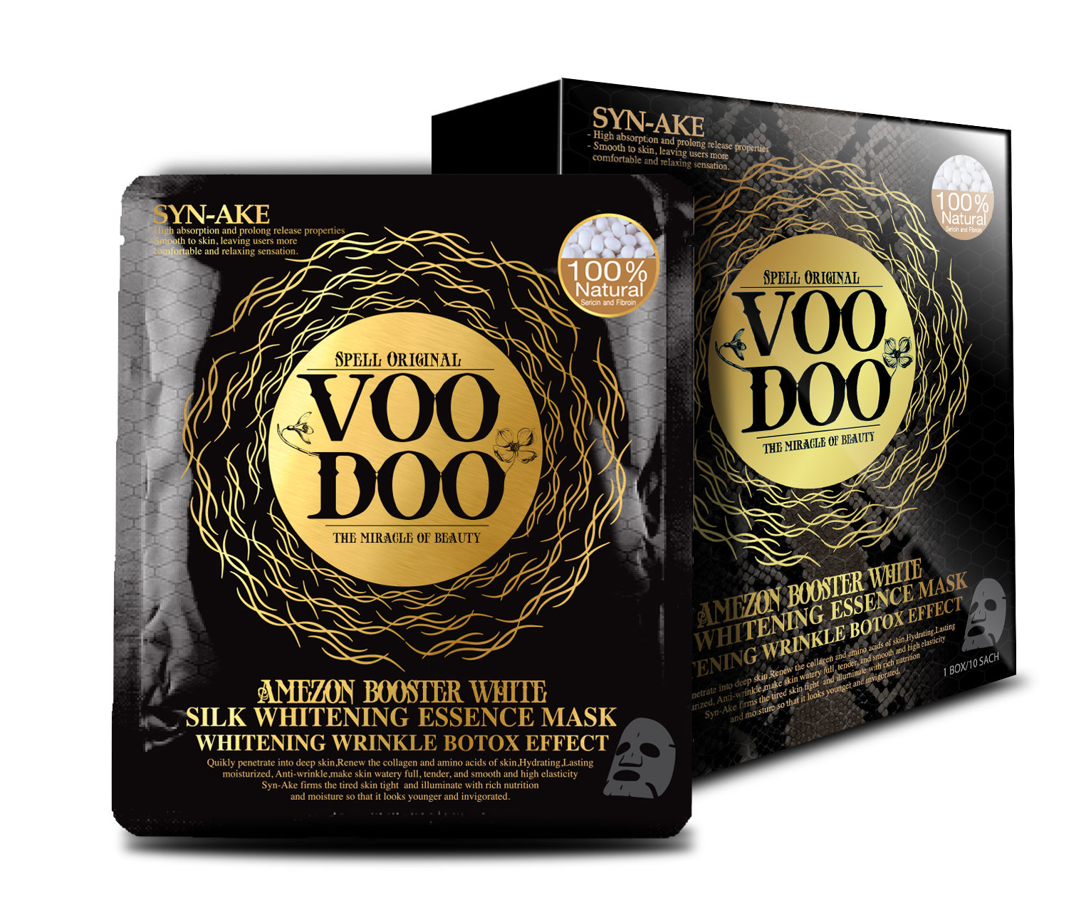 Voodoo Amezon Booster Essence whitening หน้ากากไหมขาว