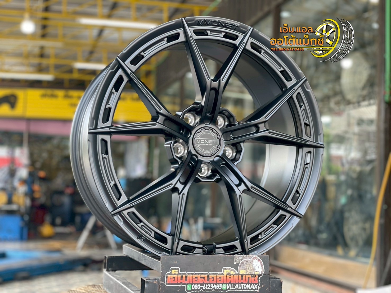 #ล้อแม็กซ์WHEELS PERFORMANCE ขอบ18" กว้าง 8.5 ET+35 PCD สามารถใส่รถ 5x112 5x113 5/114.3 BK